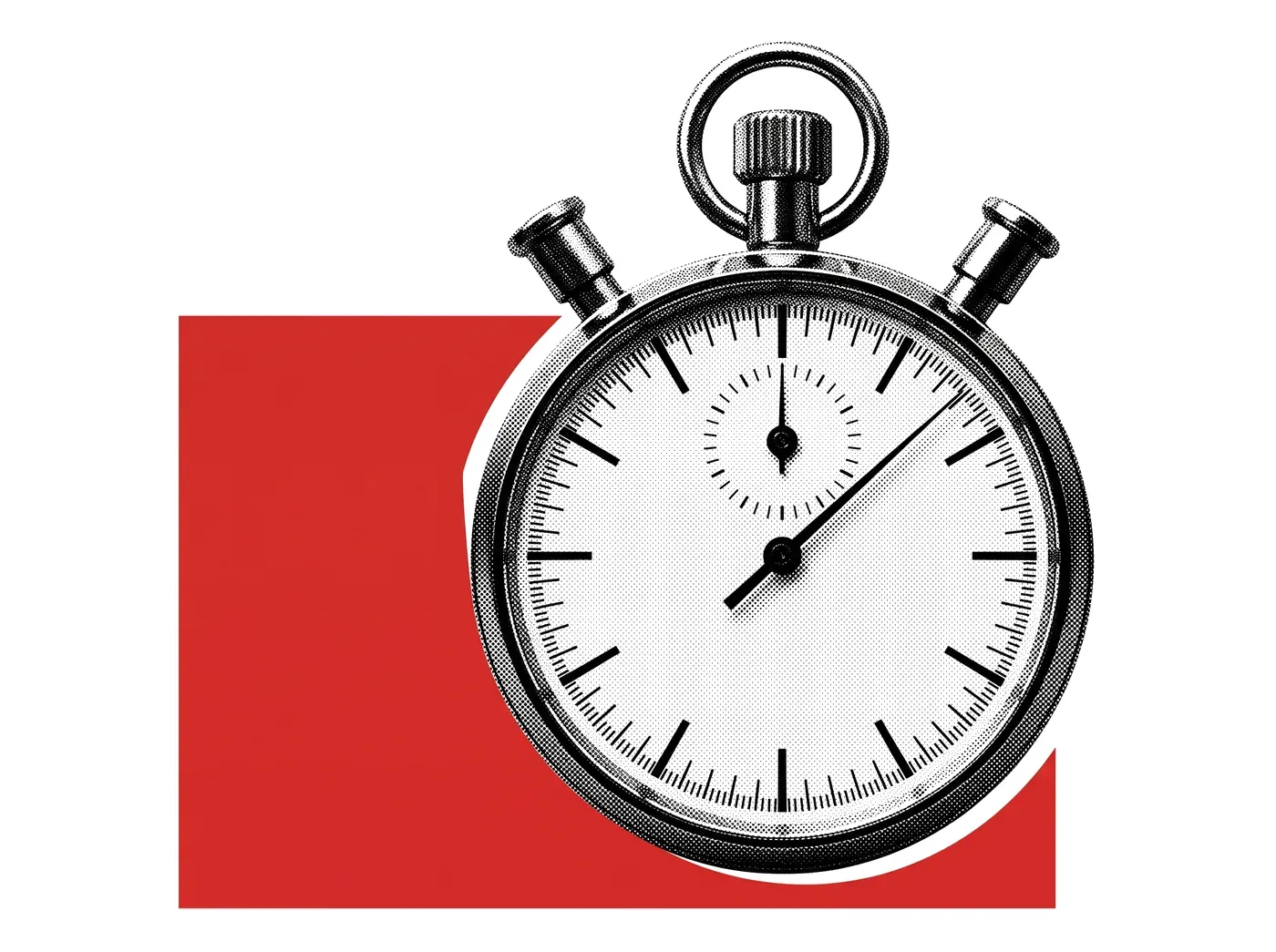 A stopwatch on a desk